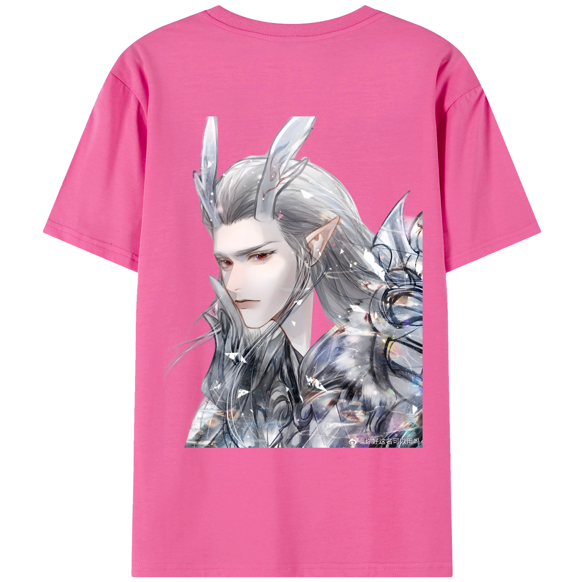 （画像用） Ne Zha 2 ナタ 魔童の大暴れ レディース半袖Tシャツ(バックプリント)